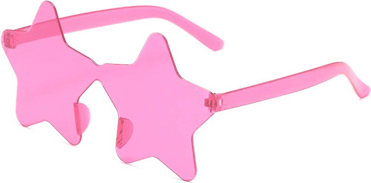 Festival Zonnebril / Bril Ster - Roze | Kunststof / Plastic | Fashion Favorite